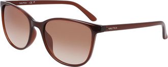 Nautica N2243S 210 Womens Sunglasses Brown Size 56