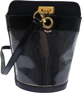 Ferragamo Pre-owned Bucket Bags, female, Black, Size: ONE SIZE Pre-owned Bucket Bag
