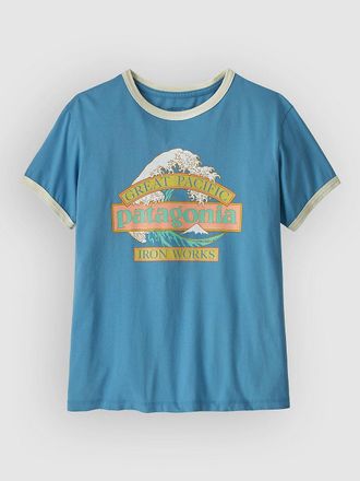 Patagonia Great Waves Ringer Camiseta azul