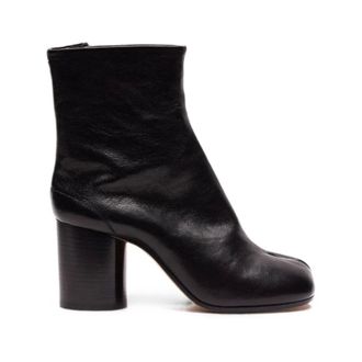 Maison Margiela Schoenen, Dames, Zwart, 38 1/2 EU, Leer, Tabi enkellaarzen