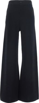 Max Mara Womens Pants Mxmfaida Black Viscose Trousers