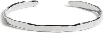 Monica Vinader Siren Muse Slim Cuff Bracelet in Sterling Silver at Nordstrom, Size Medium