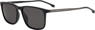 HUGO BOSS Grey Square Mens Sunglasses BOSS 1046/S/IT 0807/IR 56