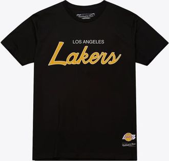 Mitchell & Ness Mens Mitchell & Ness Black Los Angeles Lakers Vintage Wordmark T-Shirt at Nordstrom, Size Medium