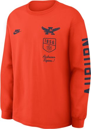 Nike Auburn Legacy Nike Mens College Long-Sleeve T-Shirt in Orange | 04T989LAUV-4MX