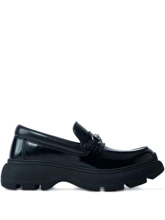 Gucci Horsebit-detail loafers - men - Calf Leather/Calf Leather/Rubber - 10 - Black