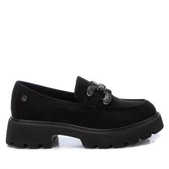 Xti Womens Moccasins Shoes In Black