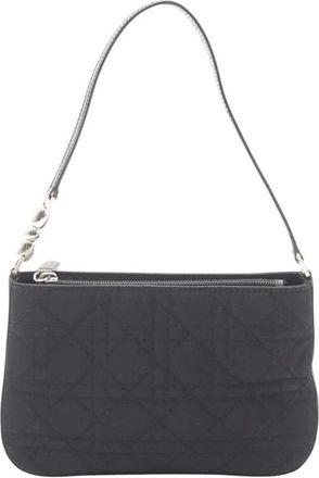 Dior Pre-owned Shoulder Bags, female, Black, Size: ONE SIZE Pre-owned Cannage Nylon Shoulder Bag