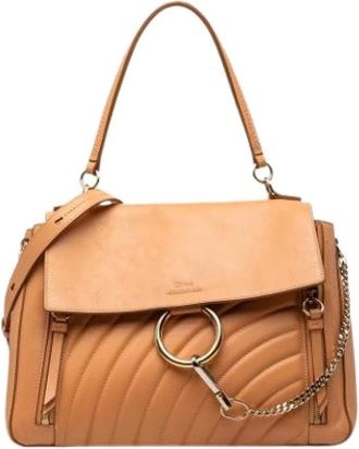 Chlo&eacute; Pre-owned Handbags, female, Brown, Size: ONE SIZE Pre-owned The Faye Day Shoulder Bag