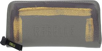 Rebelle Georgette Ziparound L - Dames - Portefeuilles - Groen - ONE Size - Leer - Accessoires