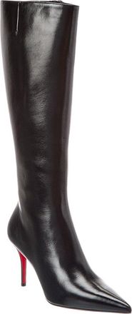 Christian Louboutin Miss Z 80 Leather Knee-High Boot