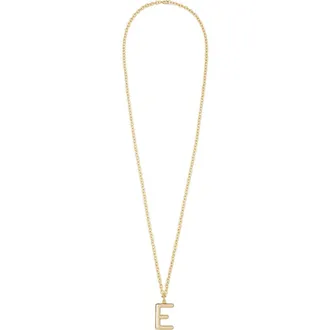 Roxanne Assoulin The Big Puffy Initial Pendant Necklace in Gold - E at Nordstrom