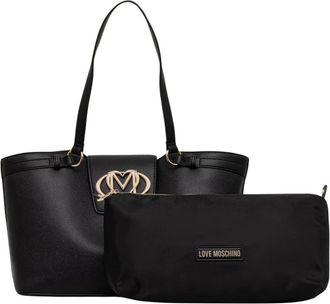 Love Moschino Shopper - Dames - Tassen - Zwart - Maat: ONE Size Leer
