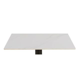 Maisons du monde Tablero de mesa profesional exterior efecto m&aacute;rmol para 2 personas, 70 cm