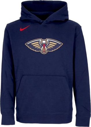 Nike New Orleans Pelicans Hoodie - Heren - Sportshirts - Blauw - L - Katoen - Fitness