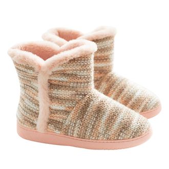 Frcolor Winter Household WomenS Short Snow Boots Pink Anti-Slip Thick Sole Warm Footwear for Home Size L (38-39)