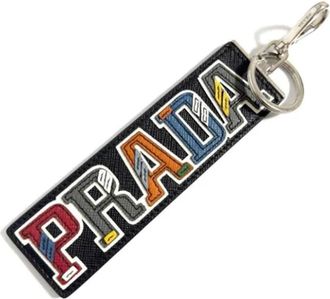 Prada Pre-owned Leren Sleutelhanger - unisex - Vintage Accessoires - Veelkleurig - ONE Size - Leer - Vintage