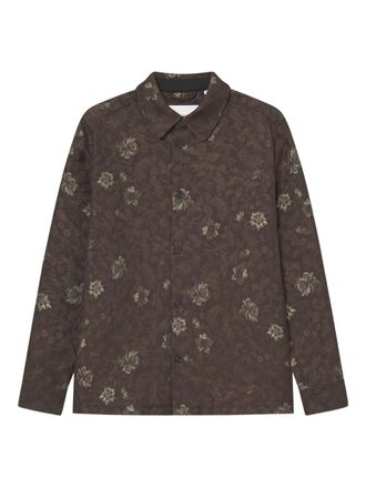 Les Deux floral-print shirt - Brown