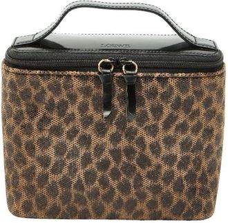 Loewe Black Brown Pvc Leather Vanity Bag (Pre-Owned)