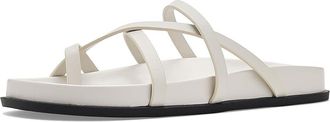 Calvin Klein Helden Womens Sandals Ivory Leather : 7.5 M