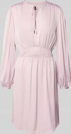 Boss Orange by Hugo Boss BOSS Orange Tailliertes Knielanges Kleid aus Satin Modell DECLY in Rosa, Größe 34