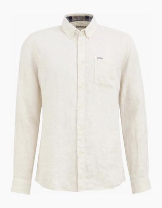 Barbour Mens Barbour Linton Tailored Shirt - White - Size: 38/Regular