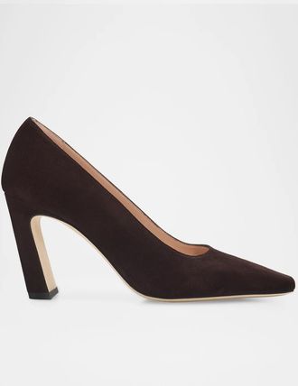 Stuart Weitzman 85mm Stassi Satin Pumps