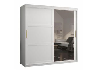 Mirjan24 Mobilier1 - Armario Ferfere 104, Blanco, 200x180x62cm, Puertas De Armario: Correderas, N&uacute;mero De Estantes: 0