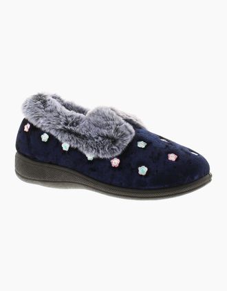 Jojoe Womens Jo & Joe Delilah Womens Slippers UK Size - Blue - Size: 8