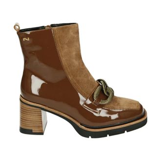 Nathan-Baume Schoenen, Dames, Bruin, 38 EU, Suède, Westerse stijl leder/suède laars