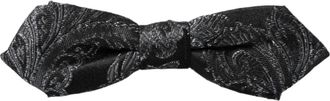 Dolce & Gabbana Zijden Jacquard Verstelbare Vlinderdas - Heren - Accessoires - Zwart - ONE Size - Accessoires