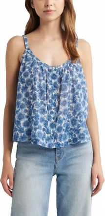 D&ocirc;en Nalina Top In Bleu Soleil Fleurit