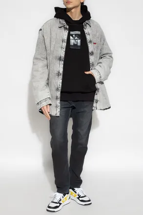 Diesel D-FLAIM-S Denim Shirt, Mens, Grey