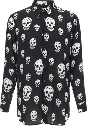 Alexander McQueen Black Regular Graphic Shirt