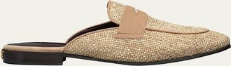 Bougeotte Raffia Loafer Mules