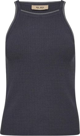 Mos Mosh Gebreide kleding - Dames - Tops zonder mouwen - Blauw - XL - Tops