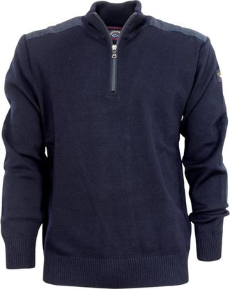 Paul & Shark Yachting Pull Zip Sweatshirt - Heren - Sweatshirts - Blauw - XS - Wol - Hoodies & sweatvesten