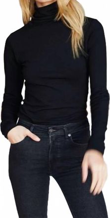 Emerson Fry Little Turtleneck Top In Black