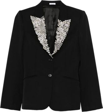 Alexander McQueen Mujer, Chaquetas, Negro, Talla: M