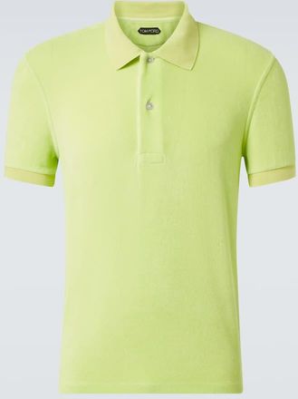 Tom Ford Cotton-blend terry polo shirt
