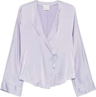 Forte_Forte Blusa a portafoglio - Viola