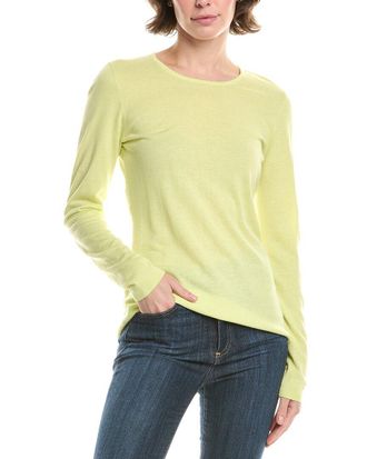 Fort&eacute; Cashmere Crewneck Silk & Cashmere-Blend Sweater