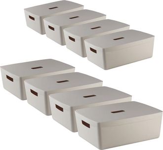 OEM Contenedor Flexistore Ih De 19 L, 8 Unidades, Neutro