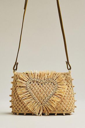Alemais Raffia Macram&eacute; Clutch