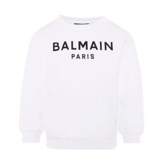 Balmain Classic Sweatshirt - male - Balmain - Kids Sweatshirts - White - 10 Y - Kids