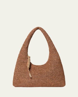 Loeffler Randall Willow Woven Raffia Hobo Bag