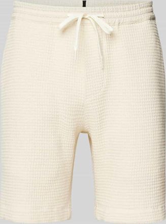 Strellson Regular Fit Shorts mit Strukturmuster Modell Hiro in Offwhite, Größe XXL