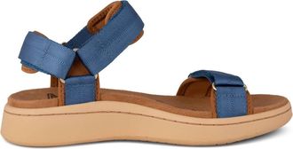 Woden Womens Line Sandal In Old Denim