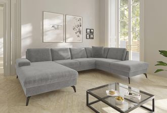 Sit&more Wohnlandschaft »Morris Jubi U-Form, B: 300 cm« mit Armteilfunktion & 1 Zierkissen, optional Bettfunktion