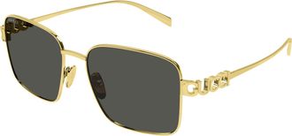Gucci Grey Square Ladies Sunglasses GG1937S 001 54